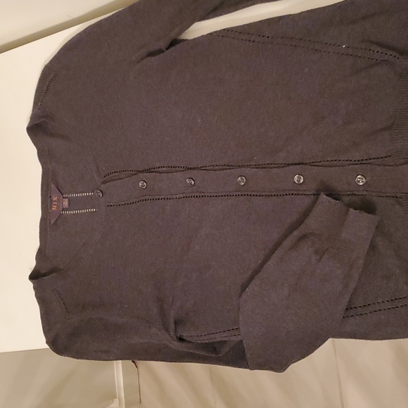 Grey/ Charcoal Button up sweater, Mix by 41 Hawthorn, size M - Picture 4 of 5